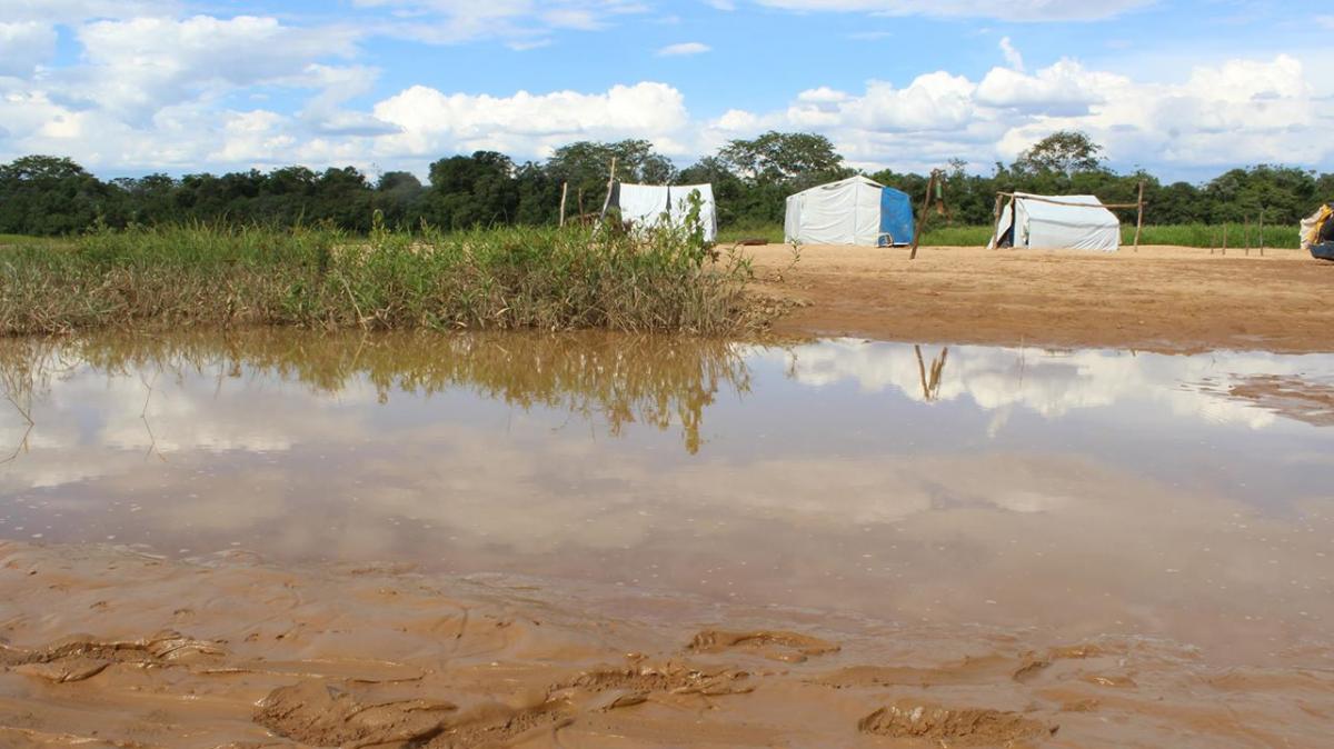 Ilha da Esperança alagada