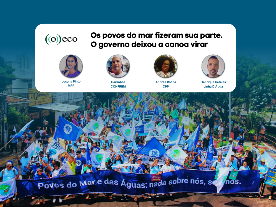 Os povos do mar fizeram sua parte. O governo deixou a canoa virar